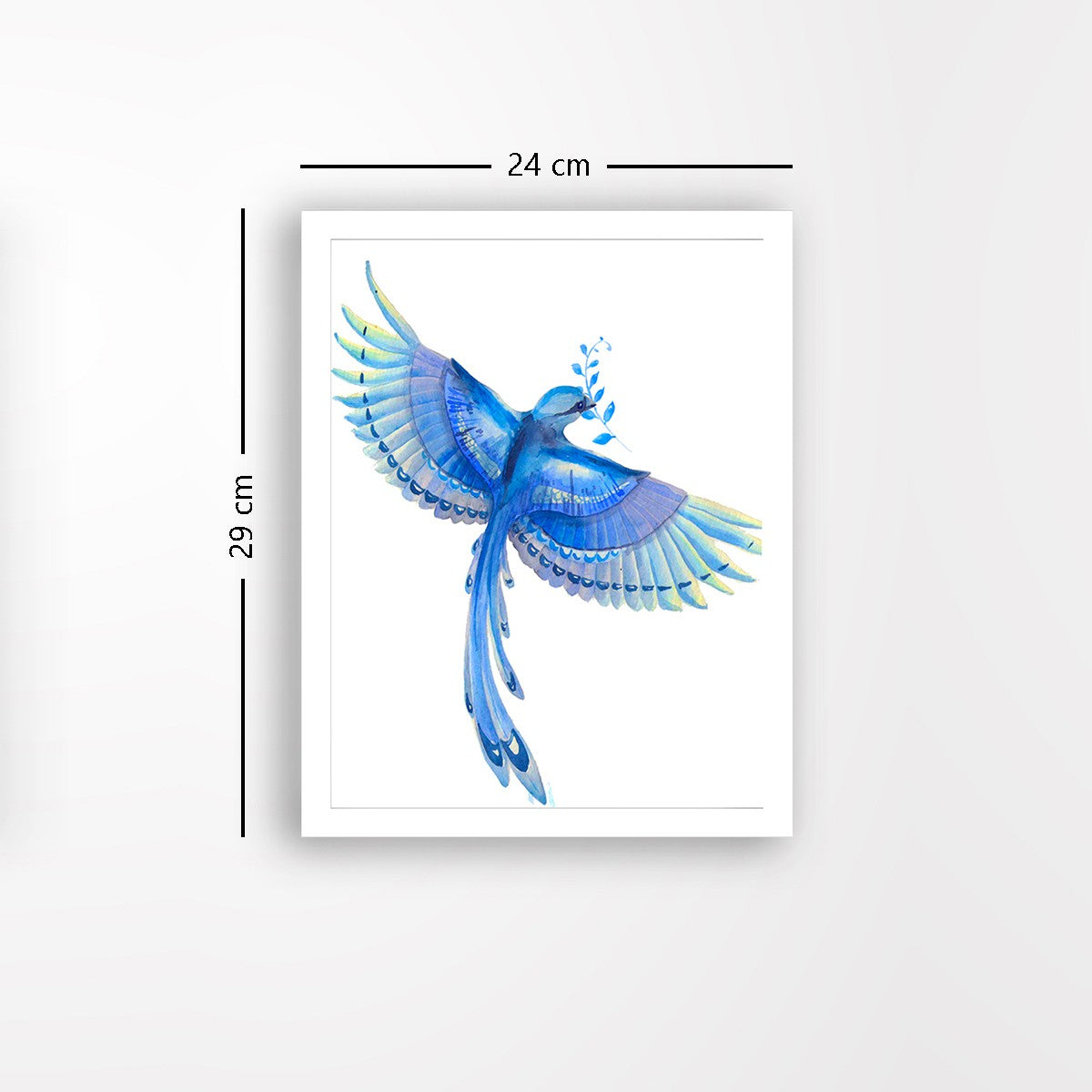 Quadro Decorativo MDF Emoldurado - Arte Multicolor 24x29cm com Moldura de Madeira 2cm