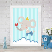 Quadro Decorativo MDF Emoldurado - Arte Multicolor 24x29cm com Moldura de Madeira 2cm