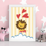 Quadro Decorativo MDF Emoldurado - Arte Multicolor 24x29cm com Moldura de Madeira 2cm