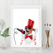 Quadro Decorativo MDF Emoldurado - Arte Multicolor 24x29cm com Moldura de Madeira 2cm