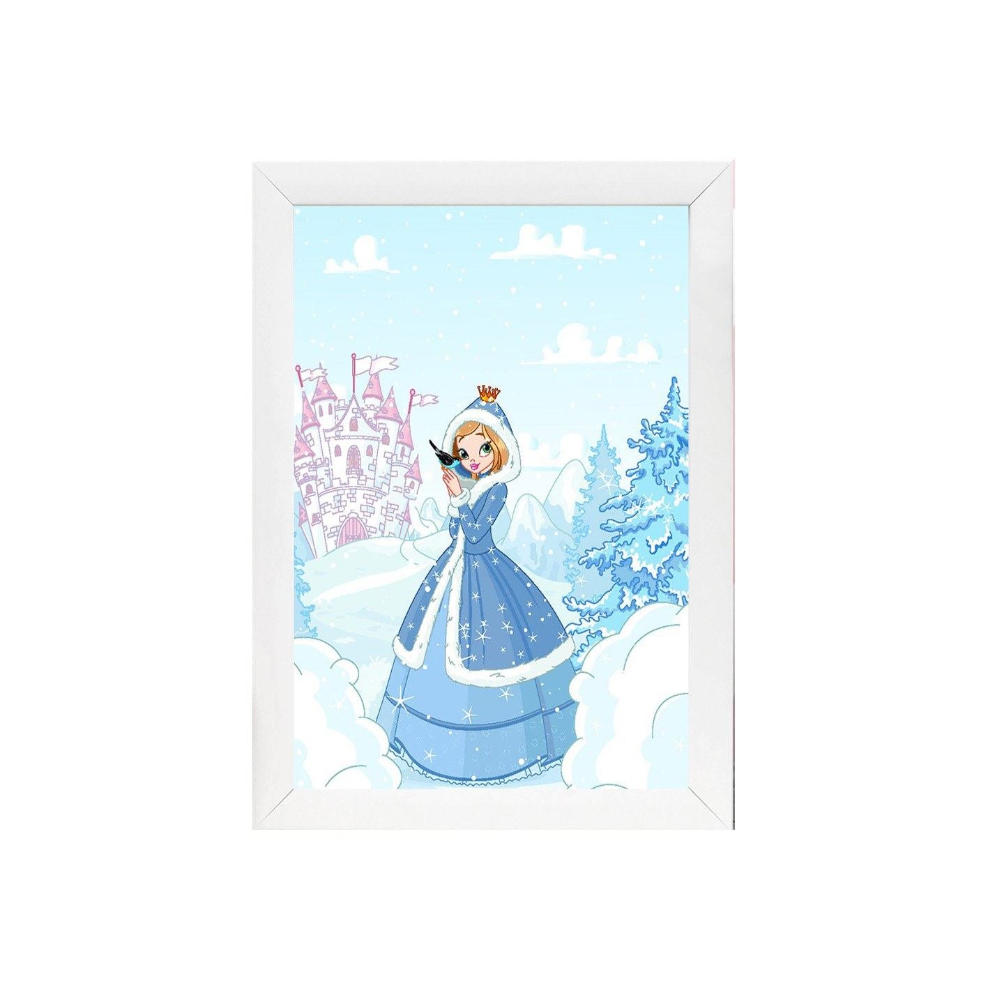 Quadro Decorativo MDF Emoldurado - Arte Multicolor 24x29cm com Moldura de Madeira 2cm