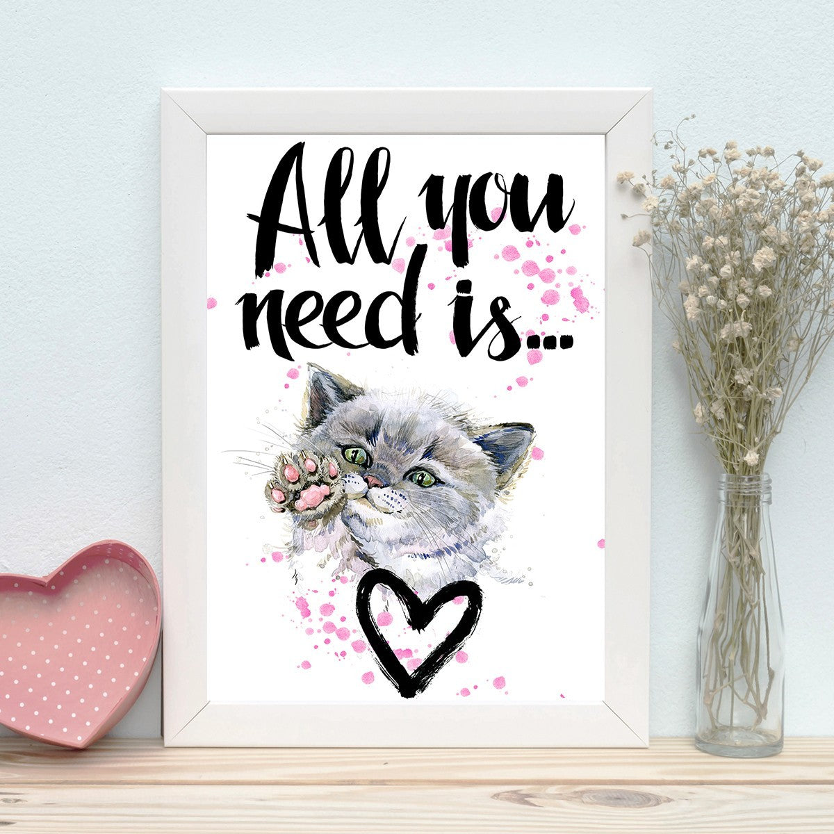 Quadro Decorativo MDF Emoldurado - Arte Multicolor 24x29cm com Moldura de Madeira 2cm