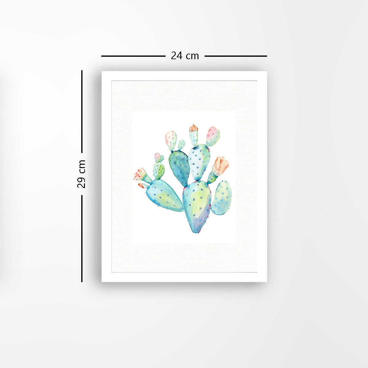 Quadro Decorativo MDF Emoldurado - Arte Multicolor 24x29cm com Moldura de Madeira 2cm