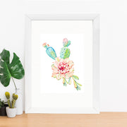 Quadro Decorativo MDF Emoldurado - Arte Multicolor 24x29cm com Moldura de Madeira 2cm