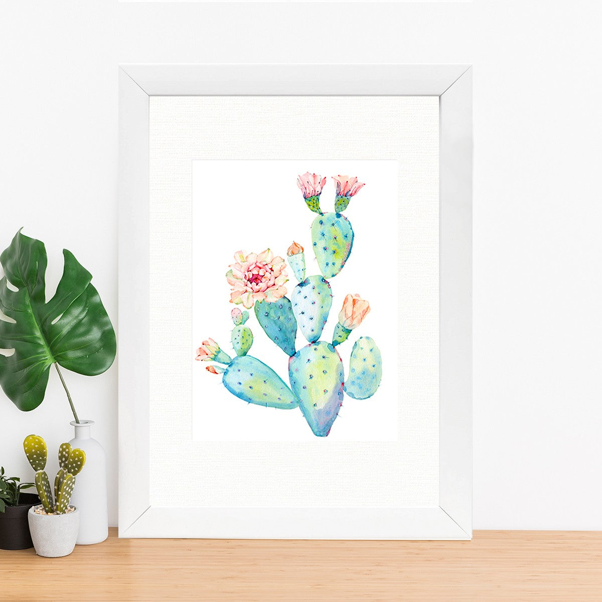 Quadro Decorativo MDF Emoldurado - Arte Multicolor 24x29cm com Moldura de Madeira 2cm