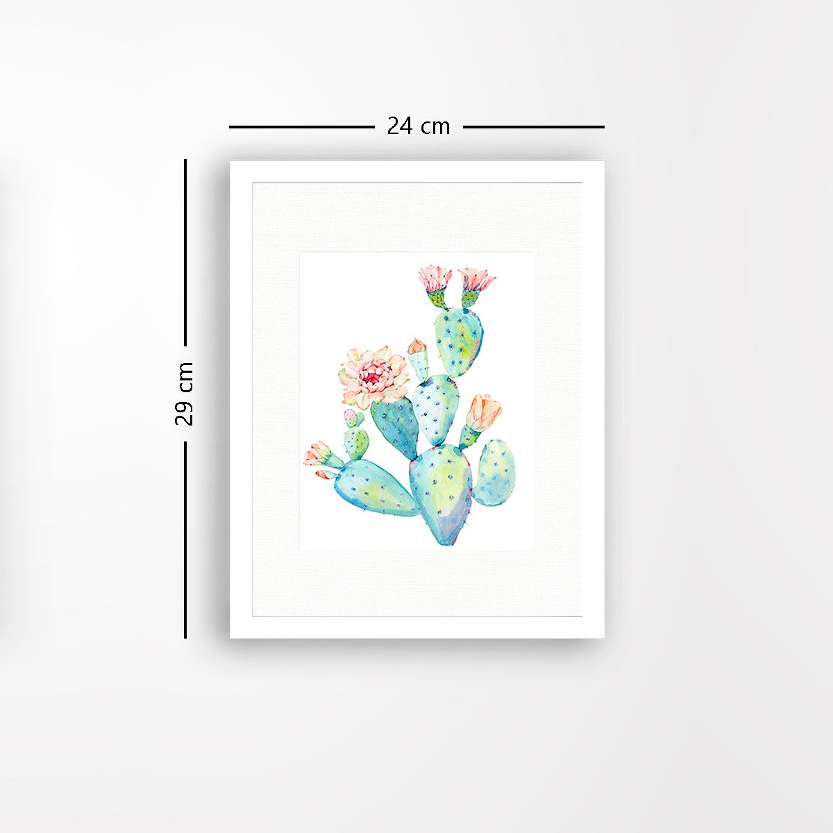 Quadro Decorativo MDF Emoldurado - Arte Multicolor 24x29cm com Moldura de Madeira 2cm