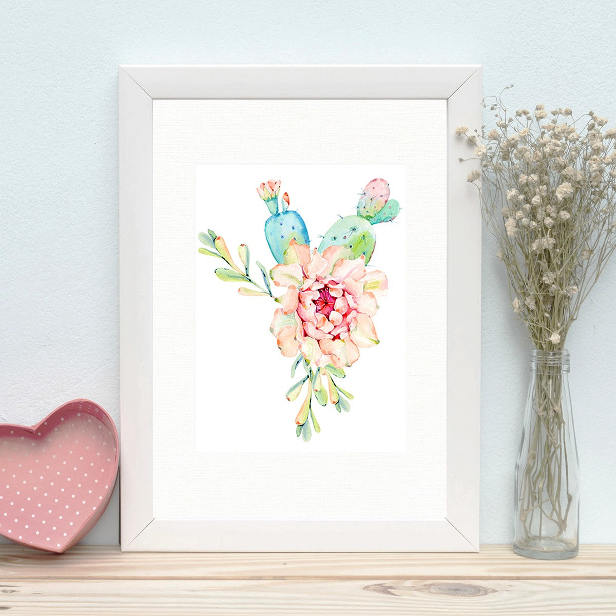 Quadro Decorativo MDF Emoldurado - Arte Multicolor 24x29cm com Moldura de Madeira 2cm