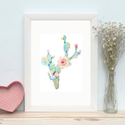 Quadro Decorativo MDF Emoldurado - Arte Multicolor 24x29cm com Moldura de Madeira 2cm