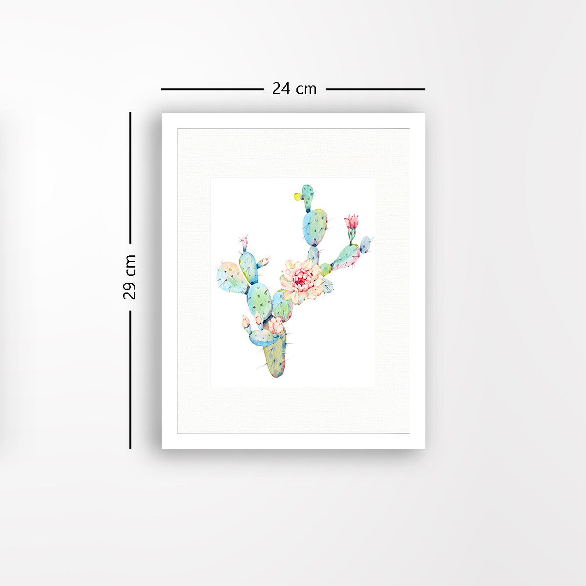 Quadro Decorativo MDF Emoldurado - Arte Multicolor 24x29cm com Moldura de Madeira 2cm