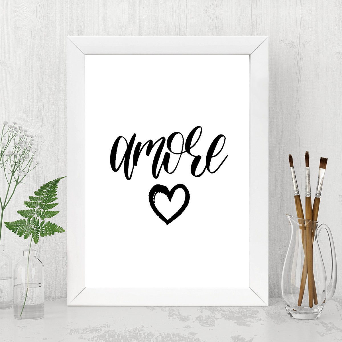 Quadro Decorativo MDF Emoldurado - Arte Multicolor 24x29cm com Moldura de Madeira 2cm