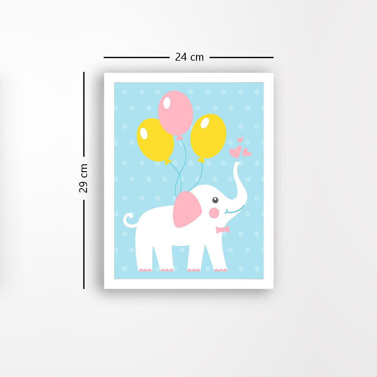 Quadro Decorativo MDF Emoldurado - Arte Multicolor 24x29cm com Moldura de Madeira 2cm