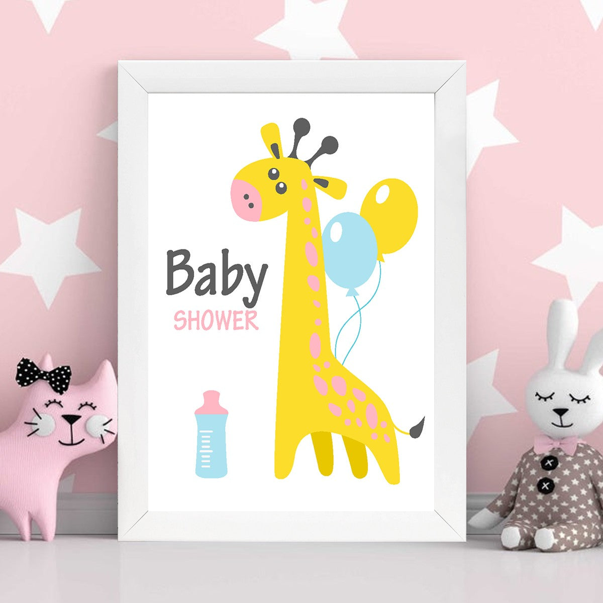 Quadro Decorativo MDF Emoldurado - Arte Multicolor 24x29cm com Moldura de Madeira 2cm