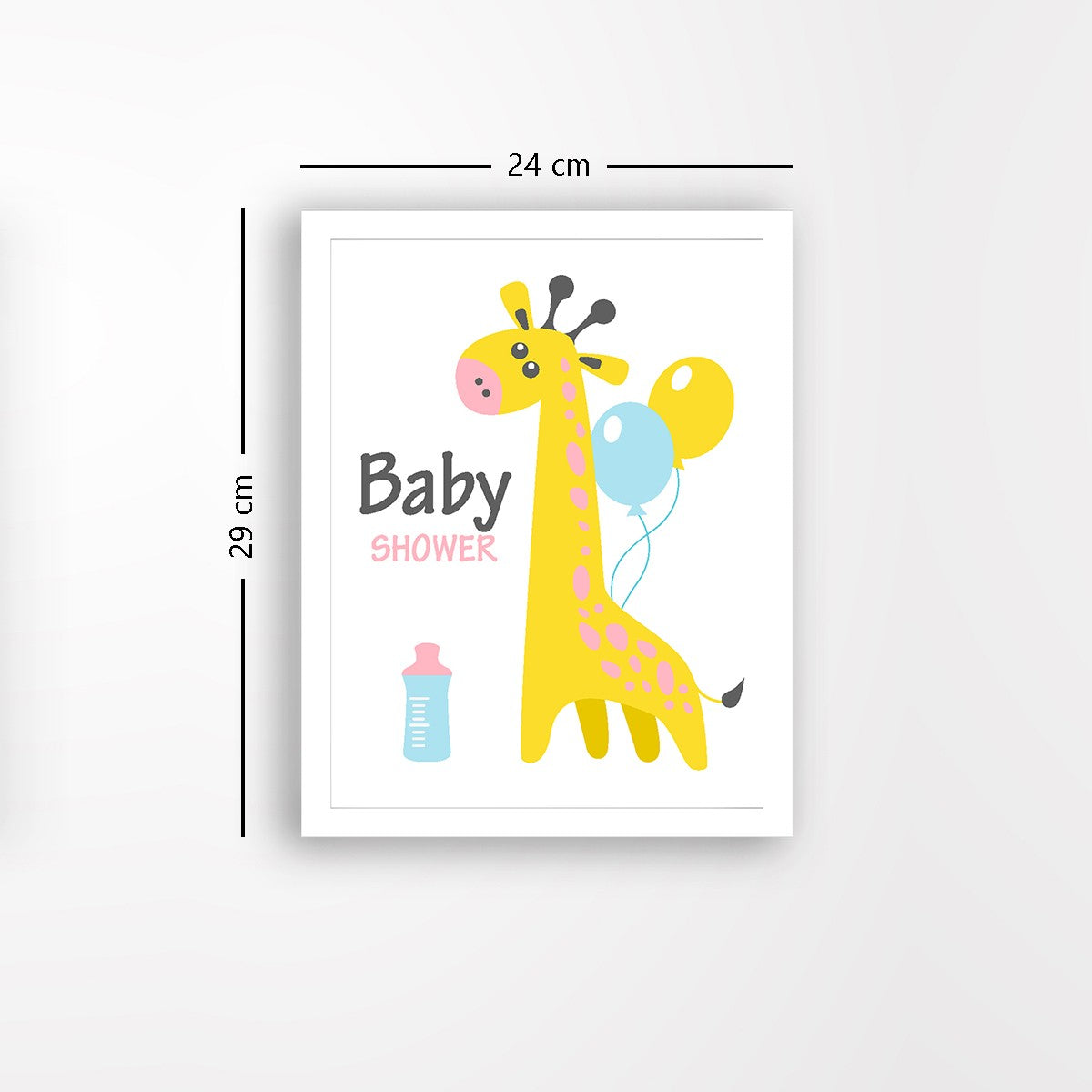 Quadro Decorativo MDF Emoldurado - Arte Multicolor 24x29cm com Moldura de Madeira 2cm