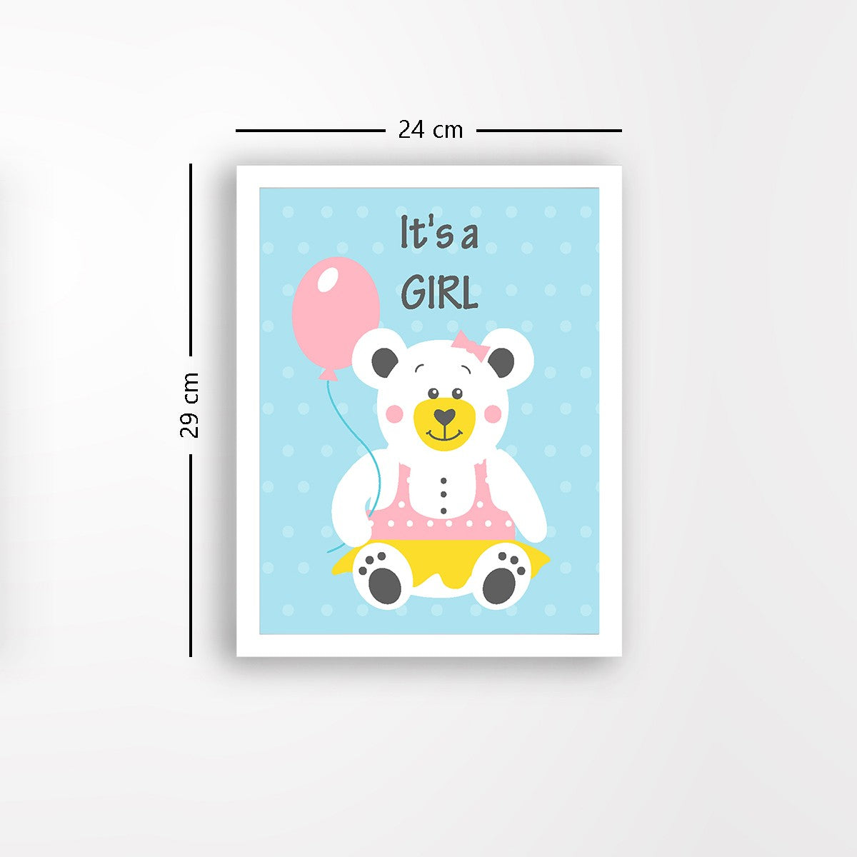 Quadro Decorativo MDF Emoldurado - Arte Multicolor 24x29cm com Moldura de Madeira 2cm