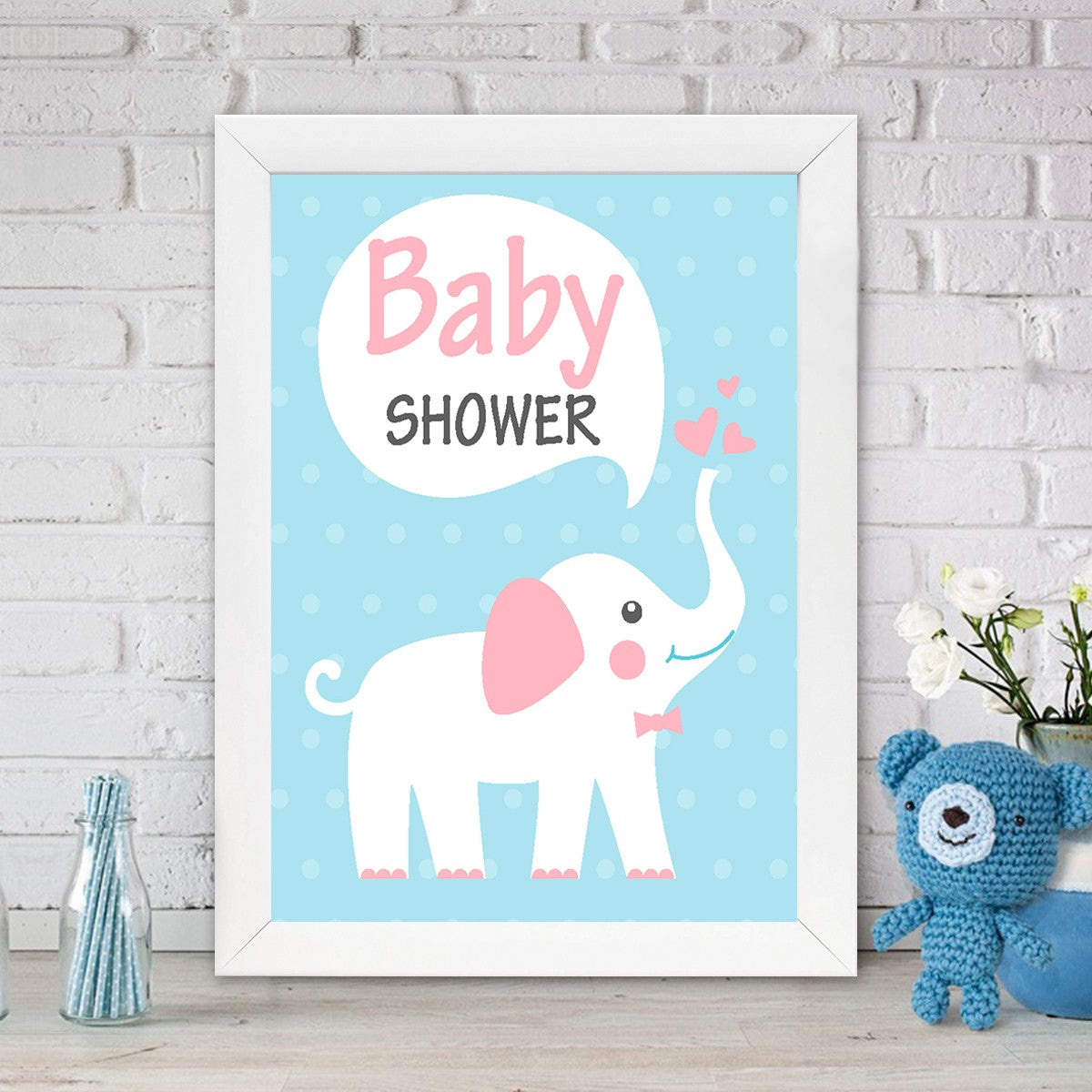 Quadro Decorativo MDF Emoldurado - Arte Multicolor 24x29cm com Moldura de Madeira 2cm