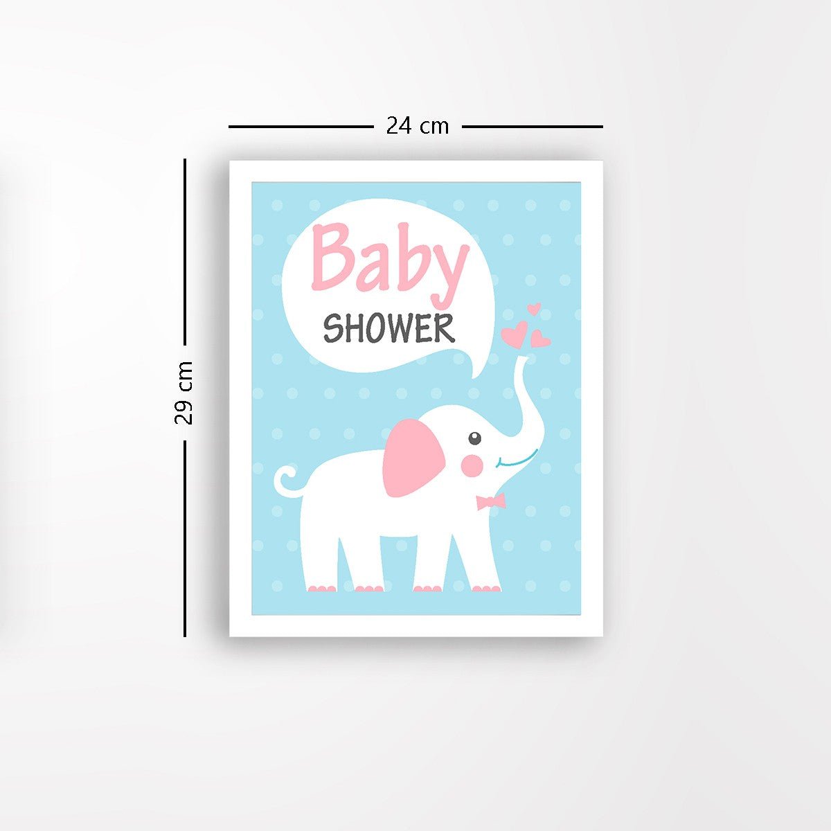 Quadro Decorativo MDF Emoldurado - Arte Multicolor 24x29cm com Moldura de Madeira 2cm