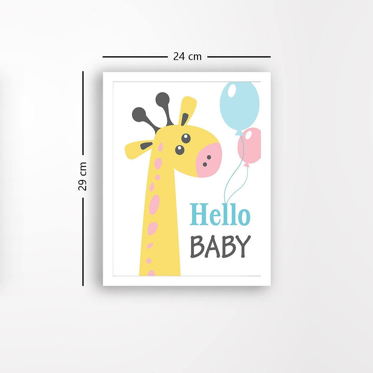 Quadro Decorativo MDF Emoldurado - Arte Multicolor 24x29cm com Moldura de Madeira 2cm