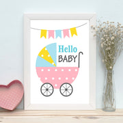 Quadro Decorativo MDF Emoldurado - Arte Multicolor 24x29cm com Moldura de Madeira 2cm