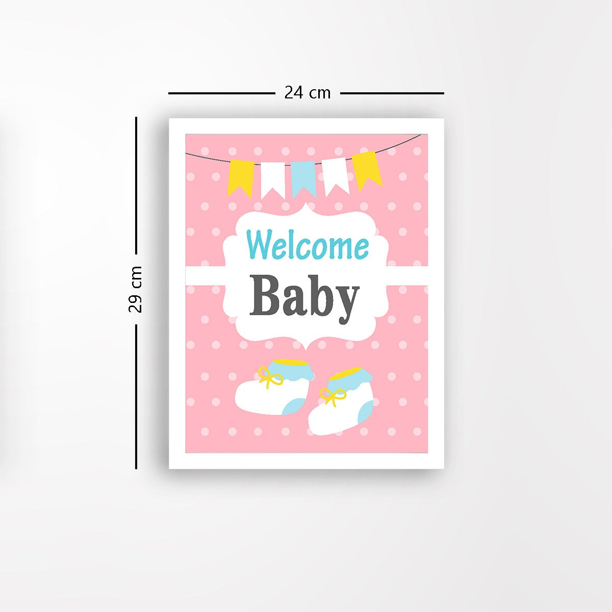 Quadro Decorativo MDF Emoldurado - Arte Multicolor 24x29cm com Moldura de Madeira 2cm