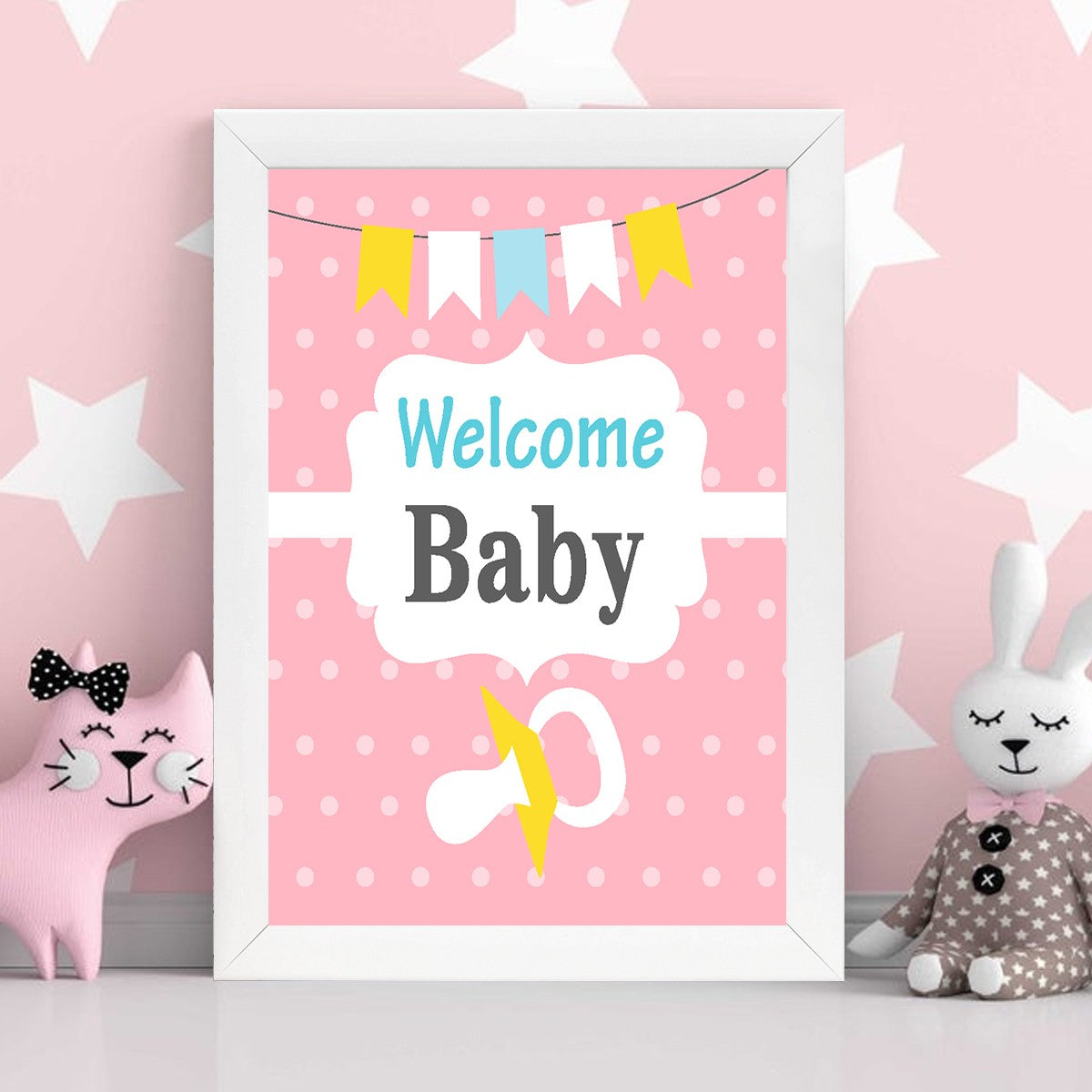 Quadro Decorativo MDF Emoldurado - Arte Multicolor 24x29cm com Moldura de Madeira 2cm