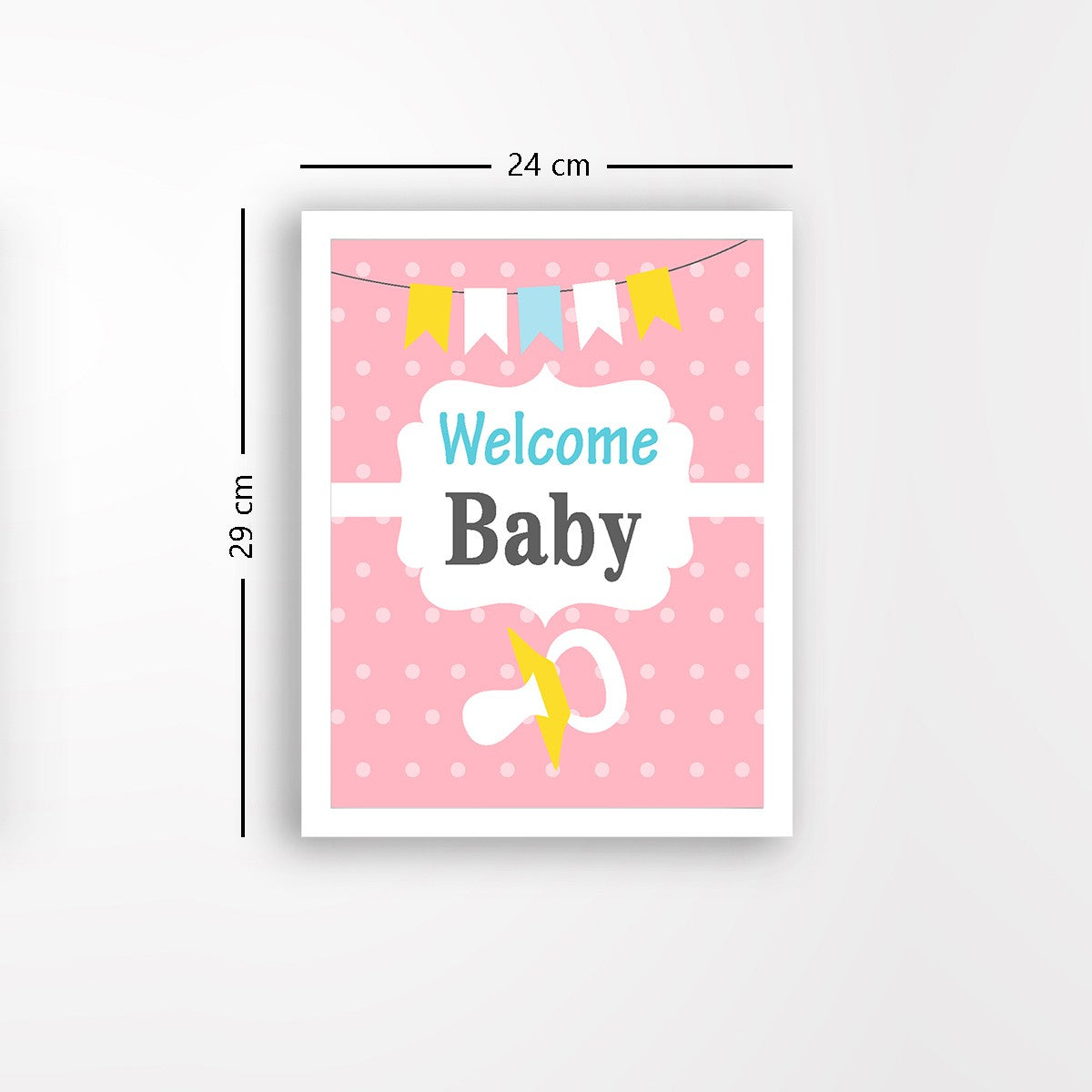 Quadro Decorativo MDF Emoldurado - Arte Multicolor 24x29cm com Moldura de Madeira 2cm