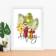 Quadro Decorativo MDF Emoldurado - Arte Multicolor 24x29cm com Moldura de Madeira 2cm