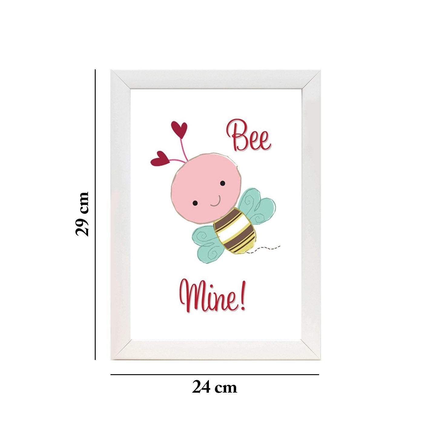 Quadro Decorativo MDF Emoldurado - Arte Multicolor 24x29cm com Moldura de Madeira 2cm