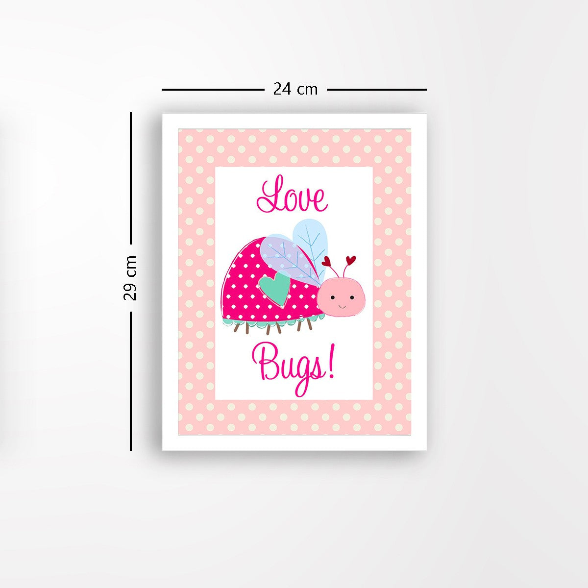 Quadro Decorativo MDF Emoldurado - Arte Multicolor 24x29cm com Moldura de Madeira 2cm