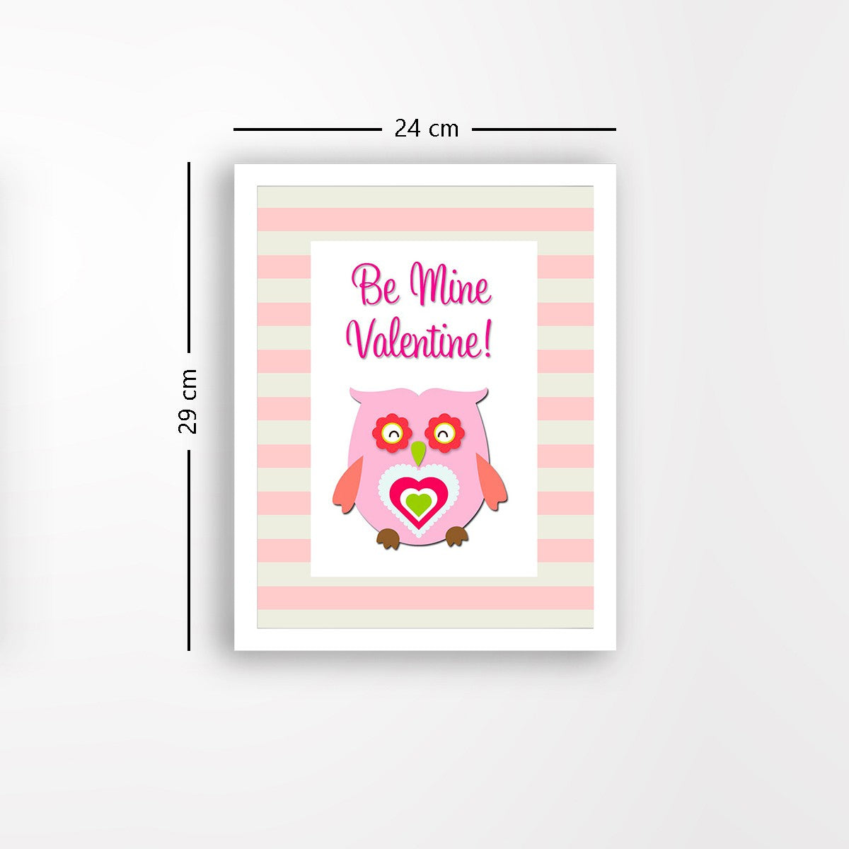 Quadro Decorativo MDF Emoldurado - Arte Multicolor 24x29cm com Moldura de Madeira 2cm