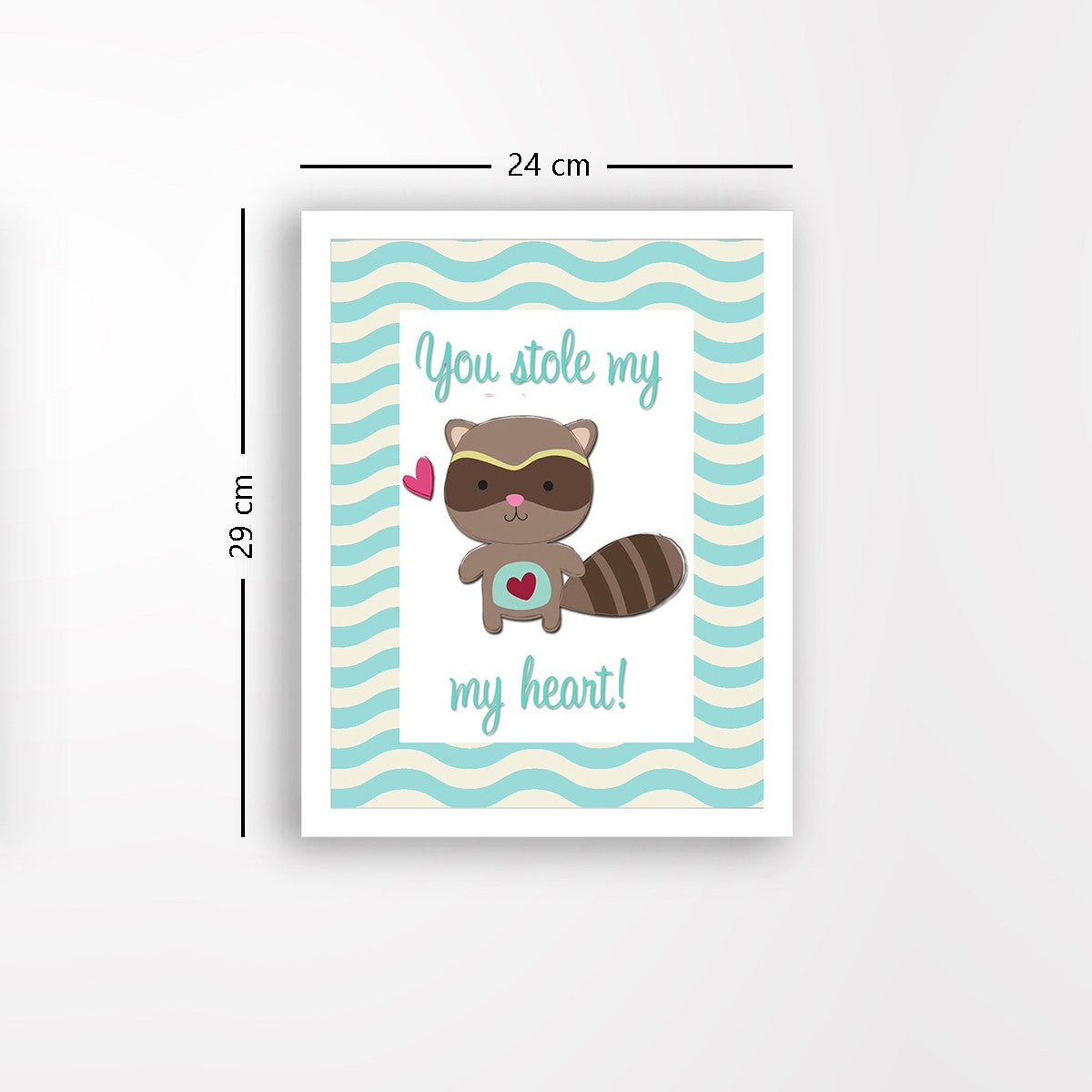 Quadro Decorativo MDF Emoldurado - Arte Multicolor 24x29cm com Moldura de Madeira 2cm