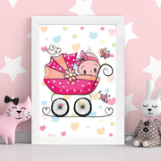 Quadro Decorativo MDF Emoldurado - Arte Multicolor 24x29cm com Moldura de Madeira 2cm