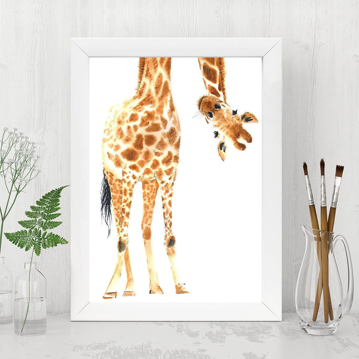 Quadro Decorativo MDF Emoldurado - Arte Multicolor 24x29cm com Moldura de Madeira 2cm