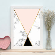 Quadro Decorativo MDF Emoldurado - Arte Multicolor 24x29cm com Moldura de Madeira 2cm