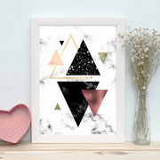 Quadro Decorativo MDF Emoldurado - Arte Multicolor 24x29cm com Moldura de Madeira 2cm