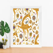 Quadro Decorativo MDF Emoldurado - Arte Multicolor 24x29cm com Moldura de Madeira 2cm