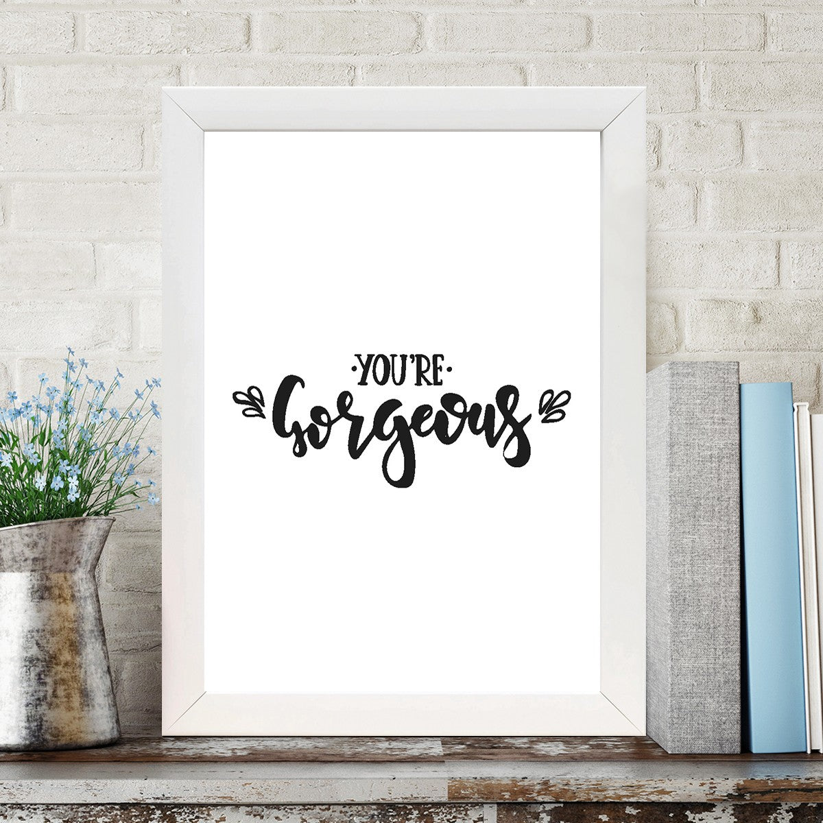 Quadro Decorativo MDF Emoldurado - Arte Multicolor 24x29cm com Moldura de Madeira 2cm