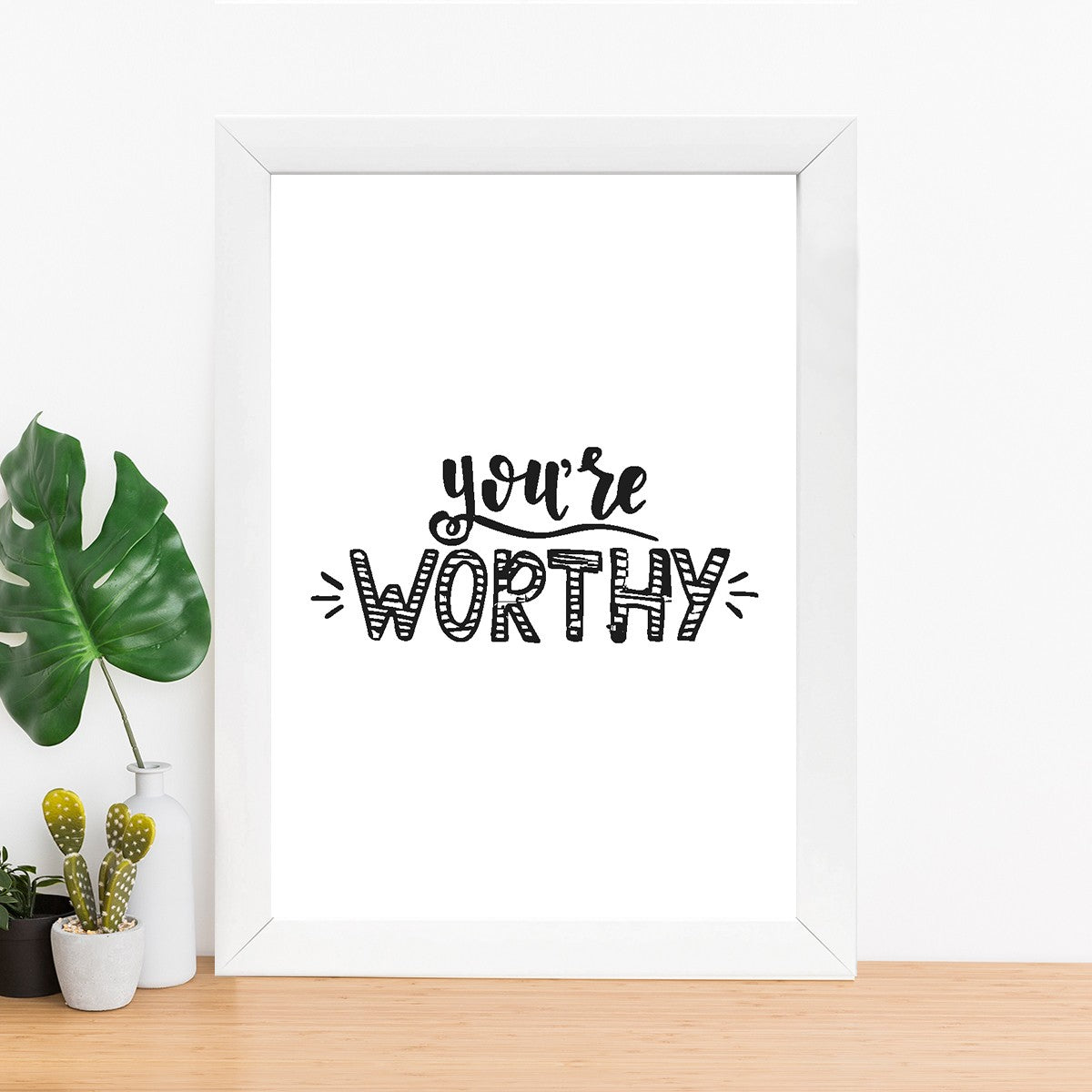 Quadro Decorativo MDF Emoldurado - Arte Multicolor 24x29cm com Moldura de Madeira 2cm