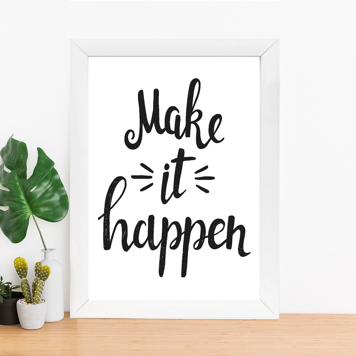 Quadro Decorativo MDF Emoldurado - Arte Multicolor 24x29cm com Moldura de Madeira 2cm