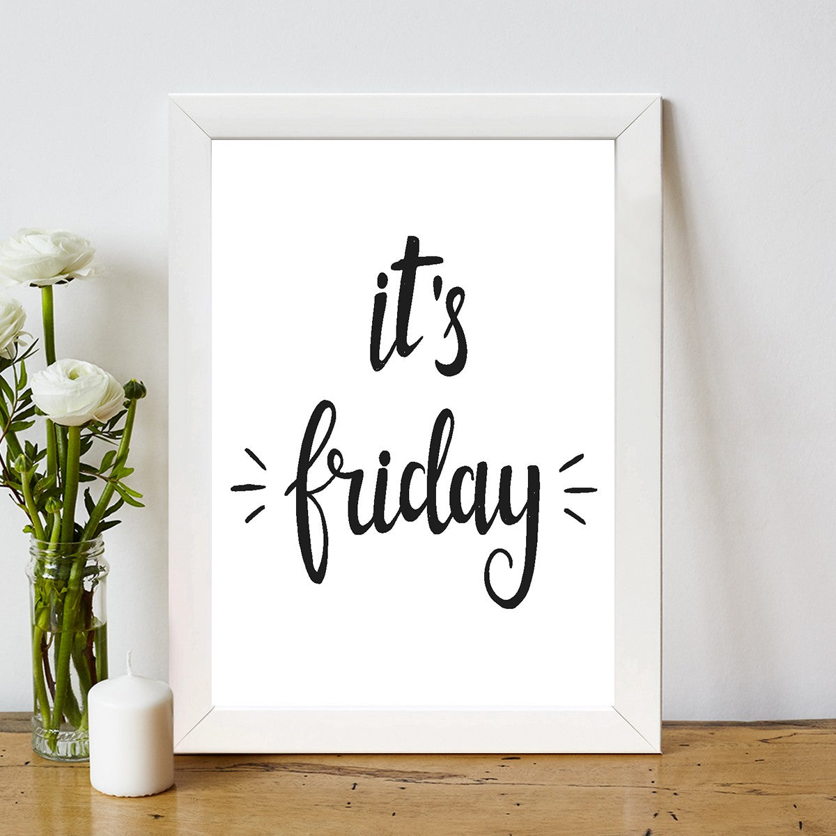 Quadro Decorativo MDF Emoldurado - Arte Multicolor 24x29cm com Moldura de Madeira 2cm