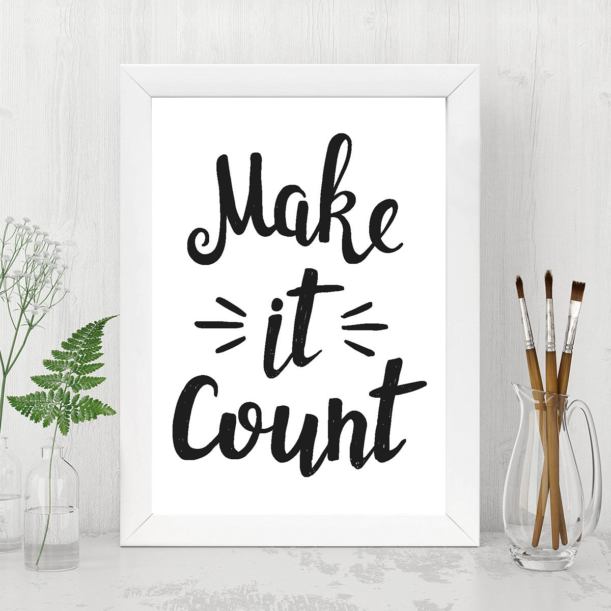 Quadro Decorativo MDF Emoldurado - Arte Multicolor 24x29cm com Moldura de Madeira 2cm