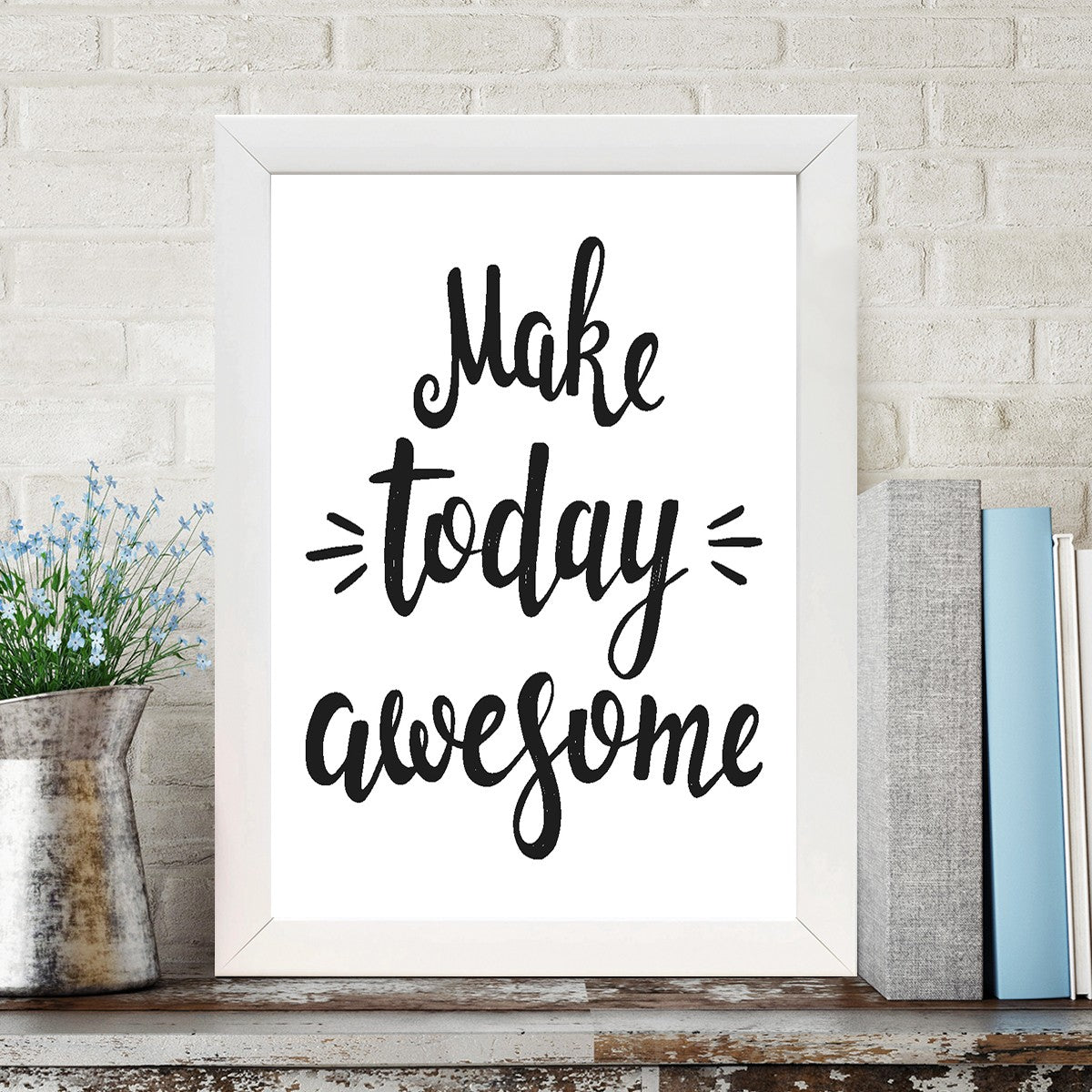 Quadro Decorativo MDF Emoldurado - Arte Multicolor 24x29cm com Moldura de Madeira 2cm