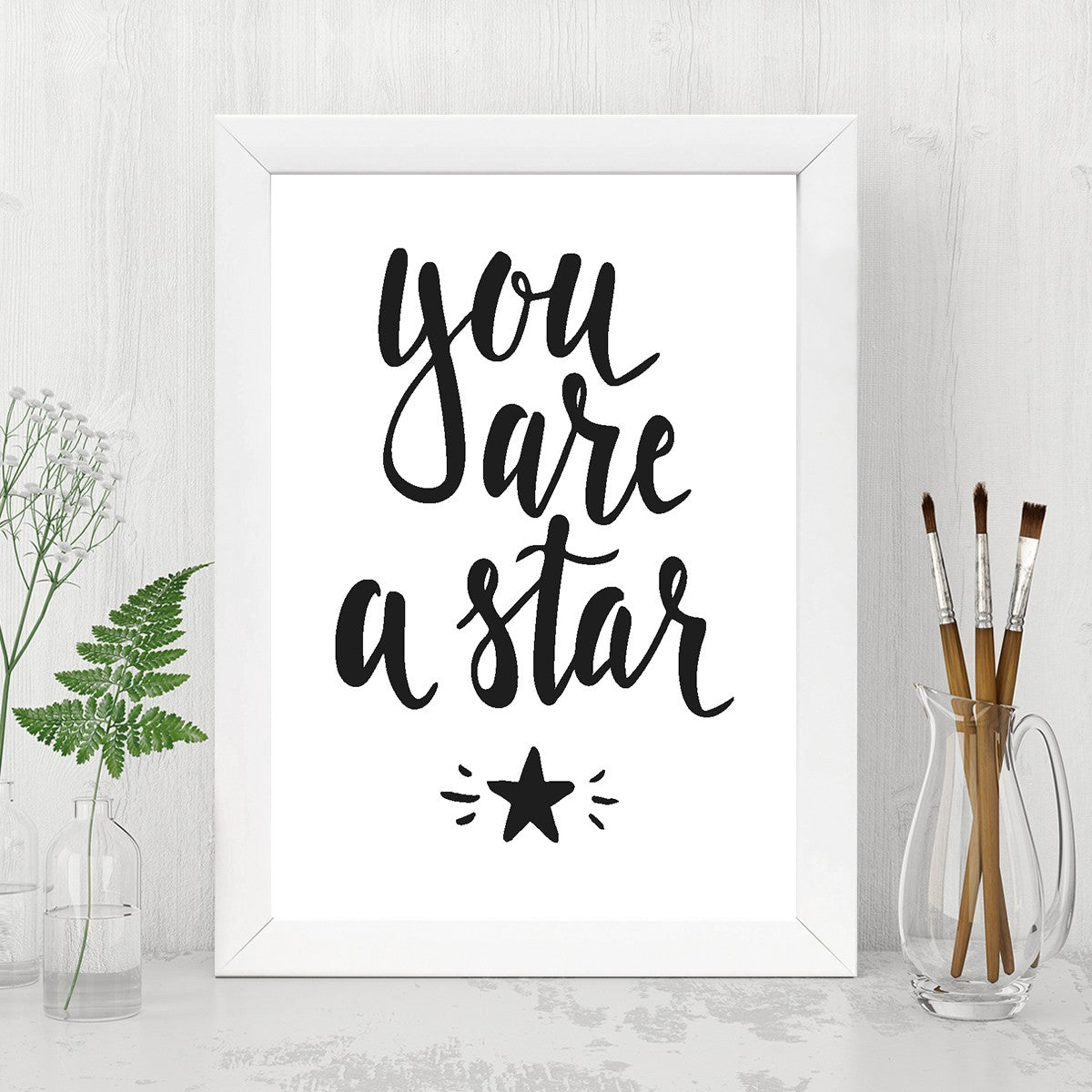 Quadro Decorativo MDF Emoldurado - Arte Multicolor 24x29cm com Moldura de Madeira 2cm