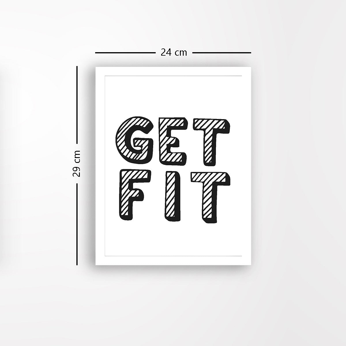 Quadro Decorativo MDF Emoldurado - Arte Multicolor 24x29cm com Moldura de Madeira 2cm