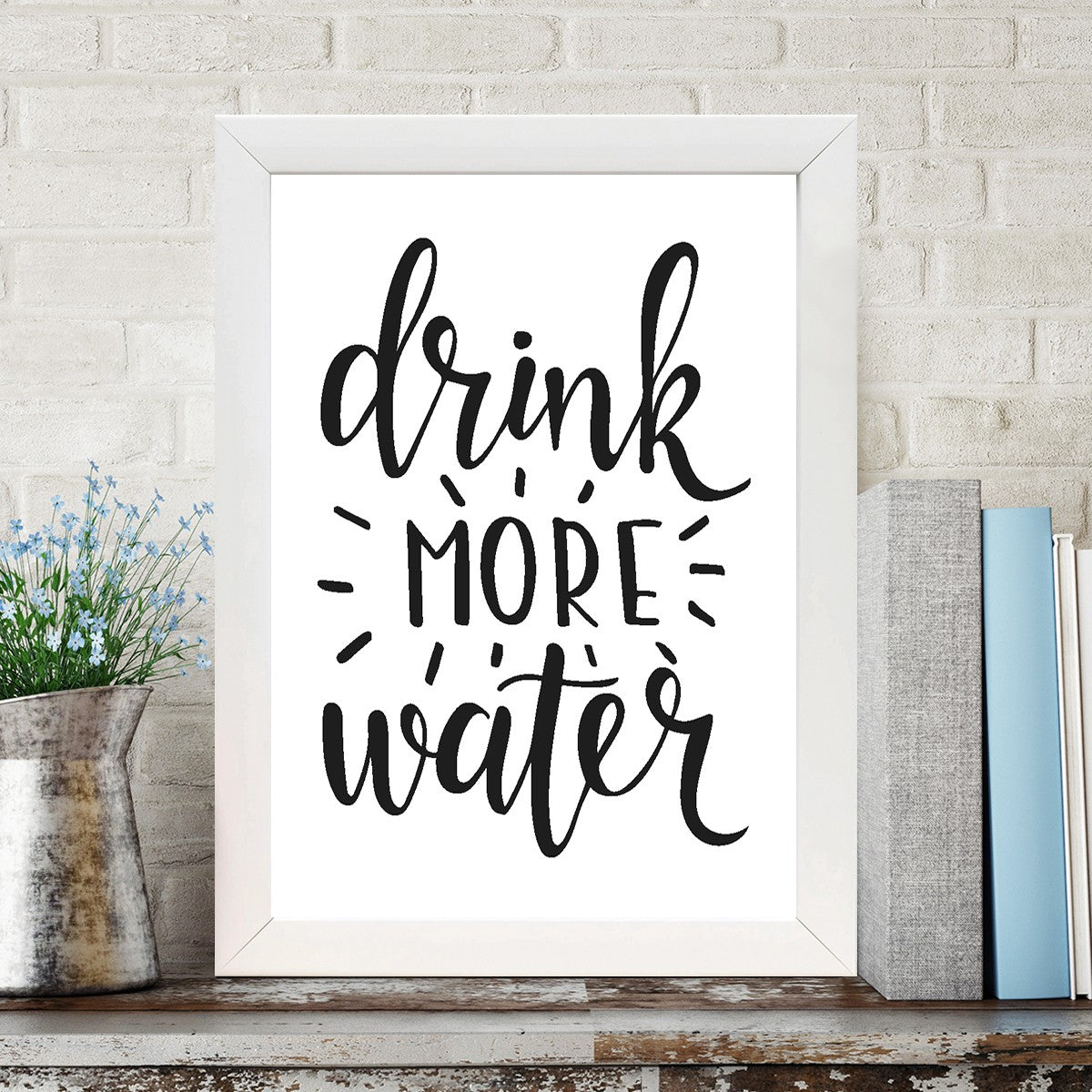 Quadro Decorativo MDF Emoldurado - Arte Multicolor 24x29cm com Moldura de Madeira 2cm