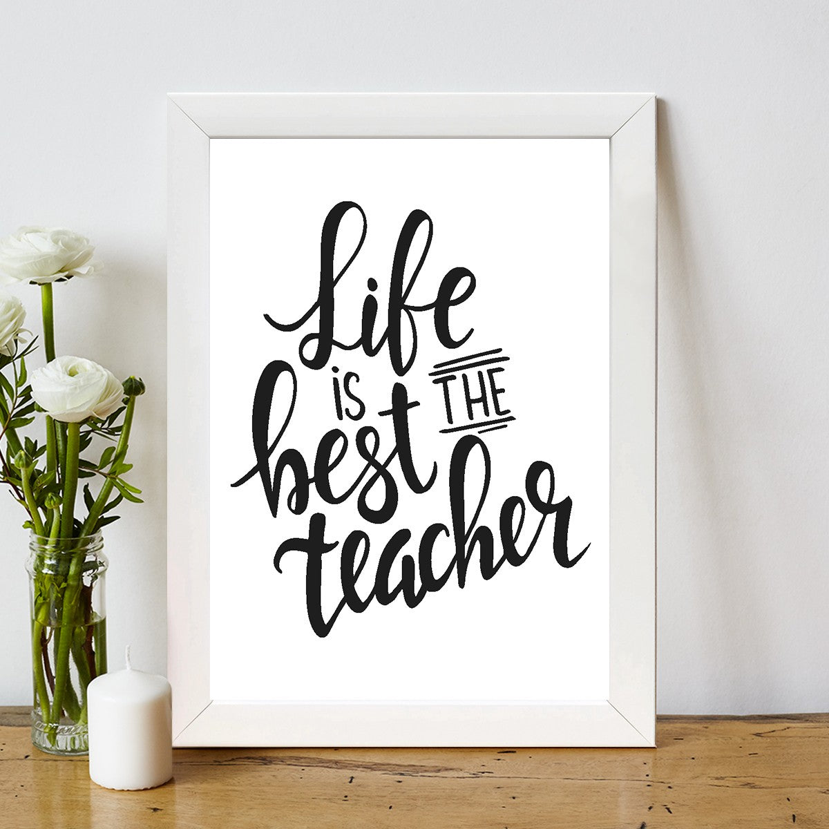 Quadro Decorativo MDF Emoldurado - Arte Multicolor 24x29cm com Moldura de Madeira 2cm