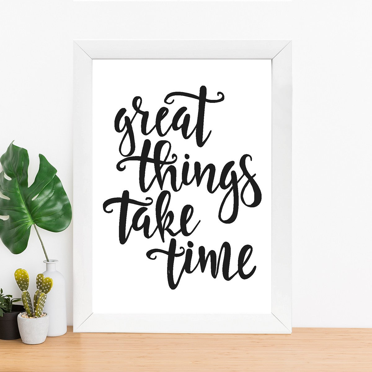 Quadro Decorativo MDF Emoldurado - Arte Multicolor 24x29cm com Moldura de Madeira 2cm