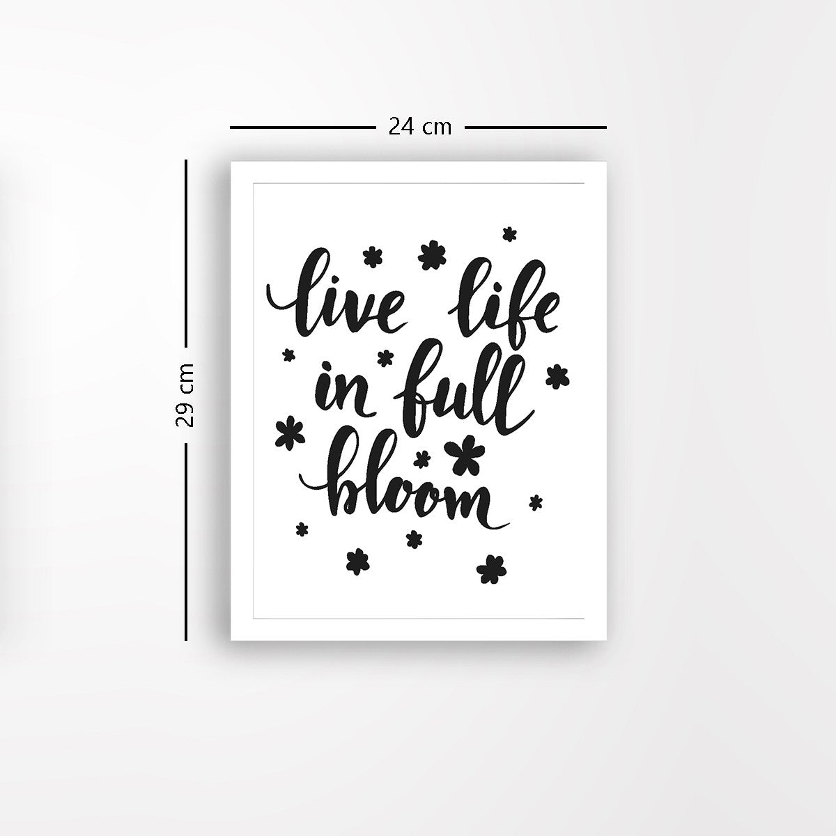 Quadro Decorativo MDF Emoldurado - Arte Multicolor 24x29cm com Moldura de Madeira 2cm