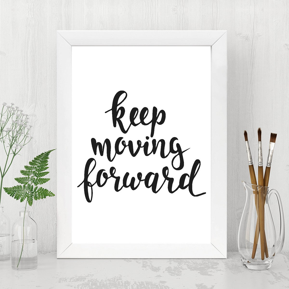 Quadro Decorativo MDF Emoldurado - Arte Multicolor 24x29cm com Moldura de Madeira 2cm