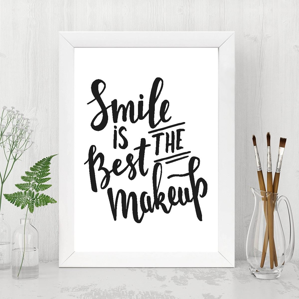 Quadro Decorativo MDF Emoldurado - Arte Multicolor 24x29cm com Moldura de Madeira 2cm