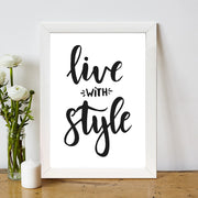 Quadro Decorativo MDF Emoldurado - Arte Multicolor 24x29cm com Moldura de Madeira 2cm